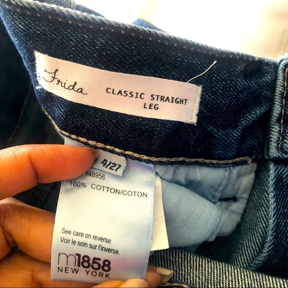 M1858 classic straight leg high waisted jeans size 4/27 - Picture 6 of 9